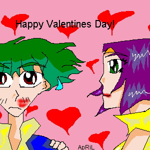 Spike, Faye from "Cowboy Bebop"
