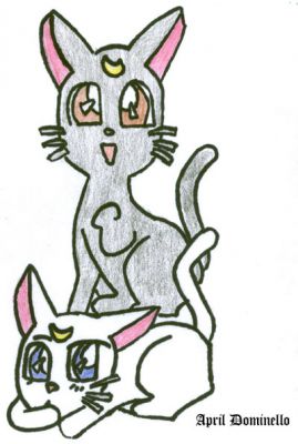 Luna, Artemis from "Sailor Moon"
